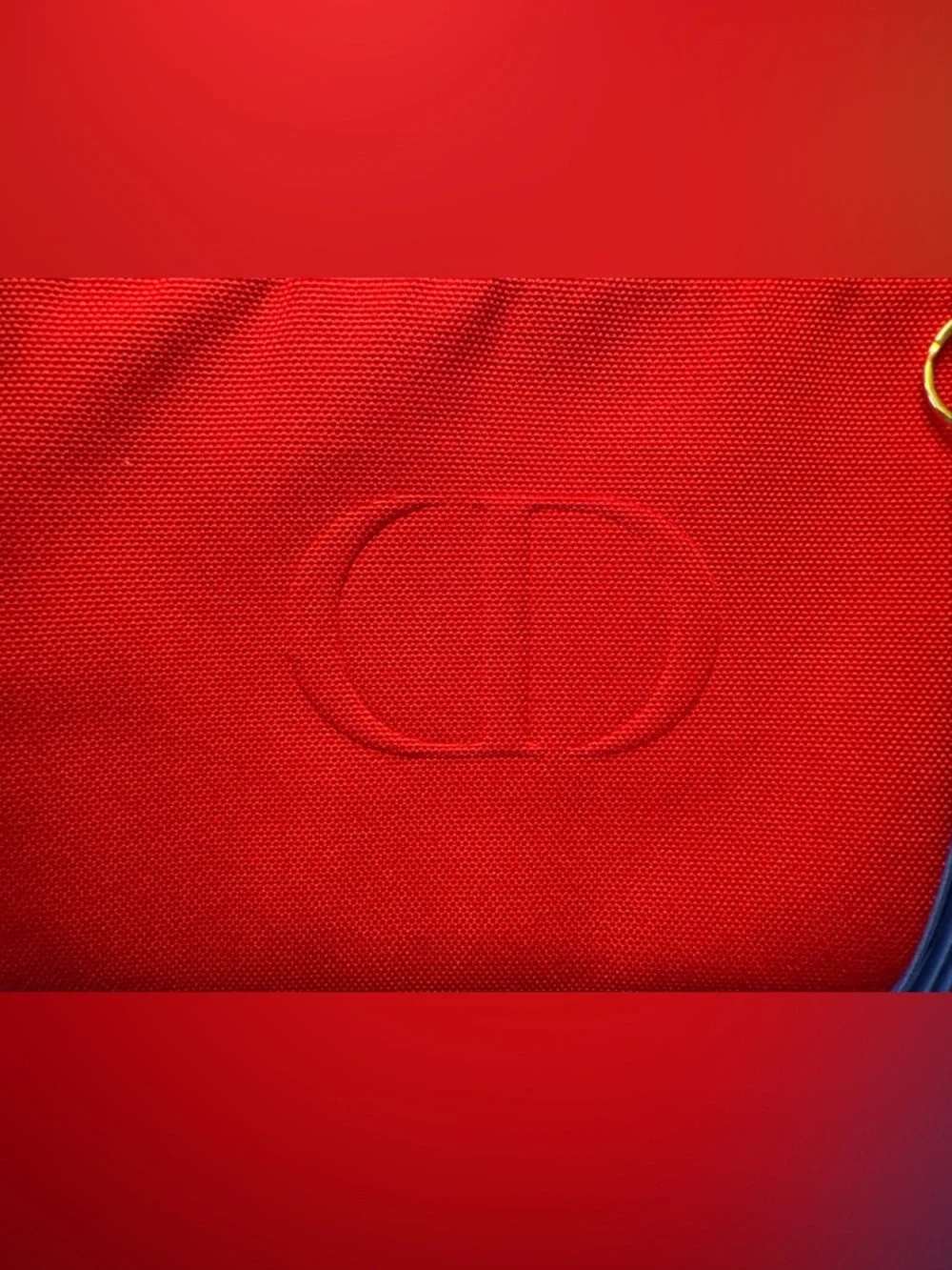 Christian Dior Beauté Red Women's Pouch with Chain Strap, scarf and Tassel. - Picture 10 of 10